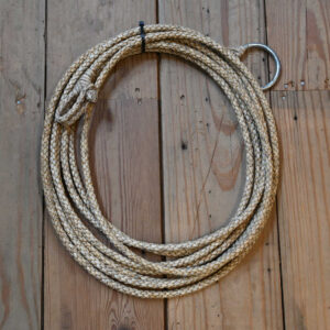 Handmade braided rawhide riata rope