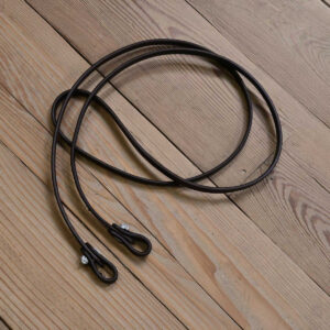Handcrafted leather roping reins