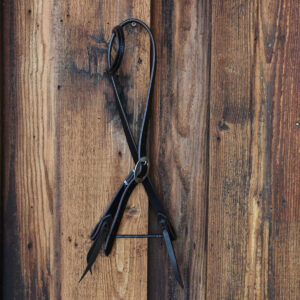 Handcrafted leather single ear western headstall