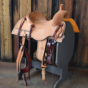15 inch pro cutter ranch cutter western saddle natural roughout