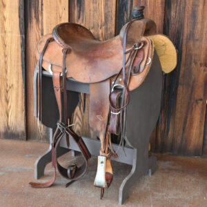 16.5 inch used Luke Lane ranch western saddle